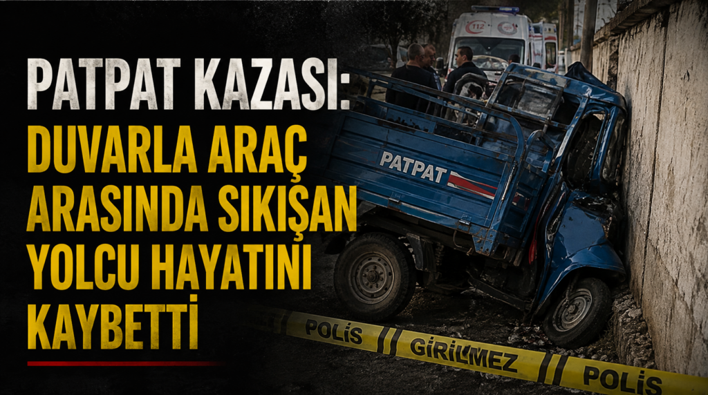 Patpat faciası: Duvarla araç arasında sıkışan yolcu hayatını kaybetti