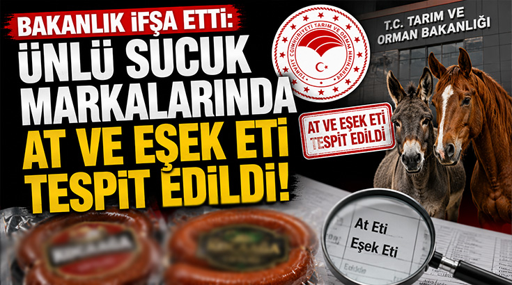 Bakanlık ifşa etti: Ünlü sucuk markalarında at ve eşek eti tespit edildi!
