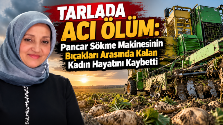 Polatlı’da Feci İş Kazası: Pancar Sökme Makinesine Sıkışan Kadın Öldü