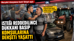 İsteği Reddedilince Akaryakıt İstasyonunu Bastı: Komşusunun Boğazına Bıçak Dayadı