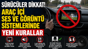 Sürücülere Yeni Düzenleme: Araç İçi Ses ve Görüntü Sistemlerinde Kurallar Değişti