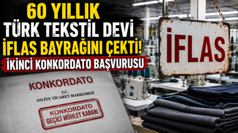 60 yıllık Türk tekstil devi iflas bayrağını çekti! İkinci konkordato başvurusu