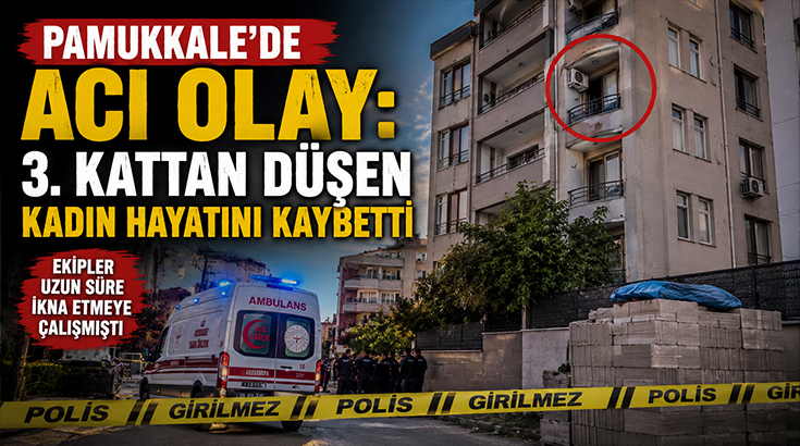 Pamukkale’de acı olay: 3. kattan atlayarak hayatını kaybetti!