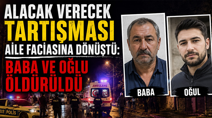 Alacak verecek tartışması aile faciasına dönüştü: Baba ve oğlu öldürüldü