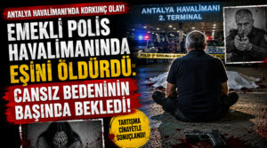 Emekli polis, eşini öldürdü: Cansız bedeninin başında bekledi